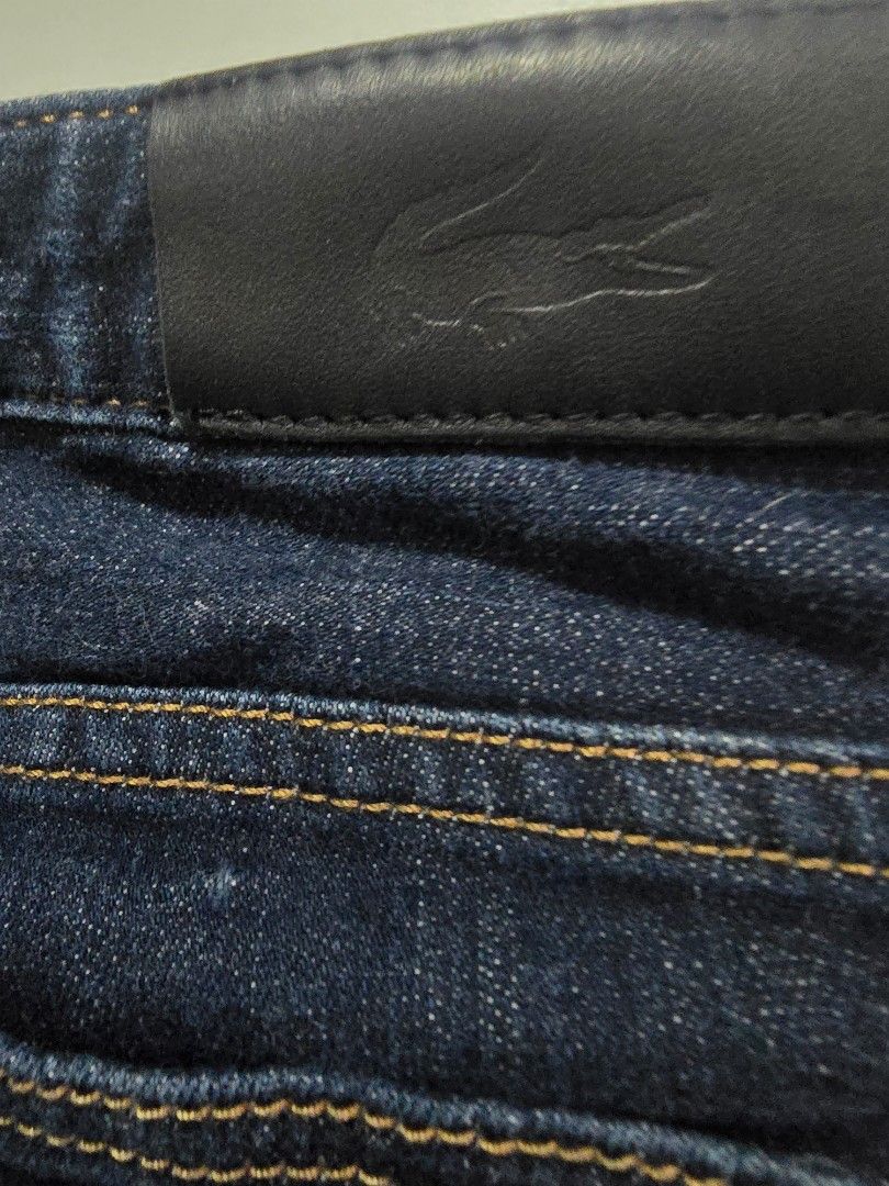 Lacoste pants (Category: Jeans) located in Davao. Submitted by declutter2161 (Listing ID 1390926508, Image 3). Description: lacoste pants please refer on pics for the size will fit 24-26 waistlines.