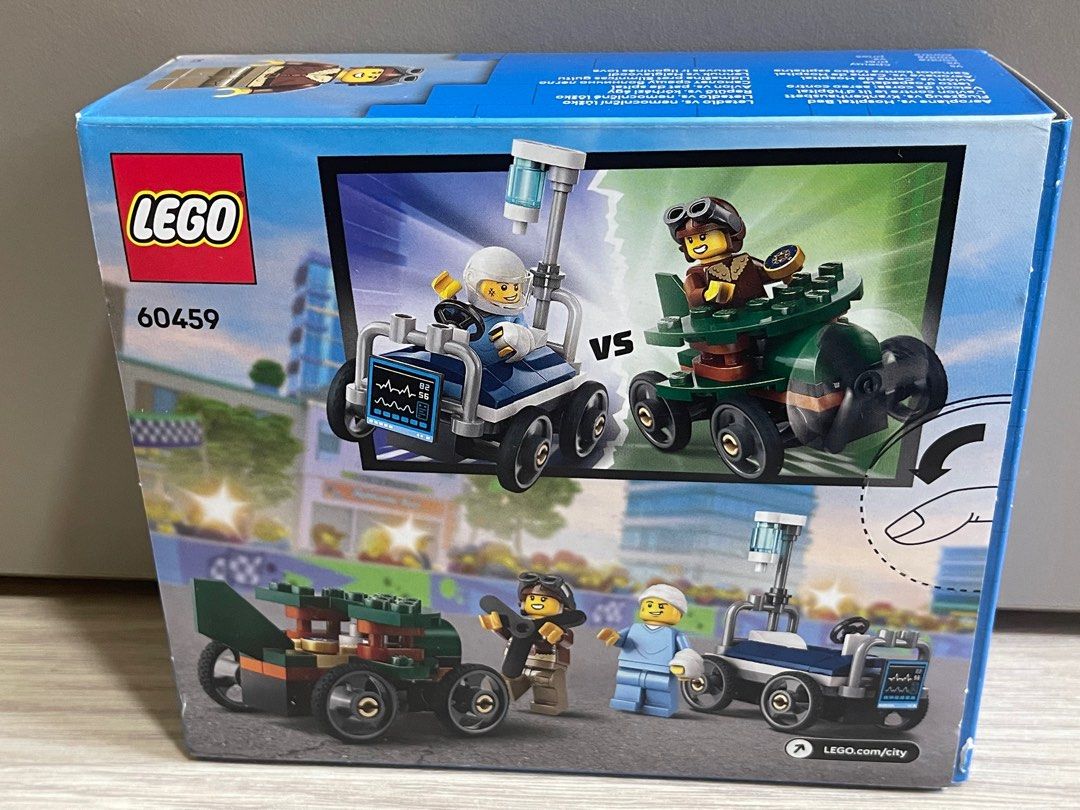 Lego City 60459 Aeroplane vs. Hospital Bed Race Car Pack [2025 ...