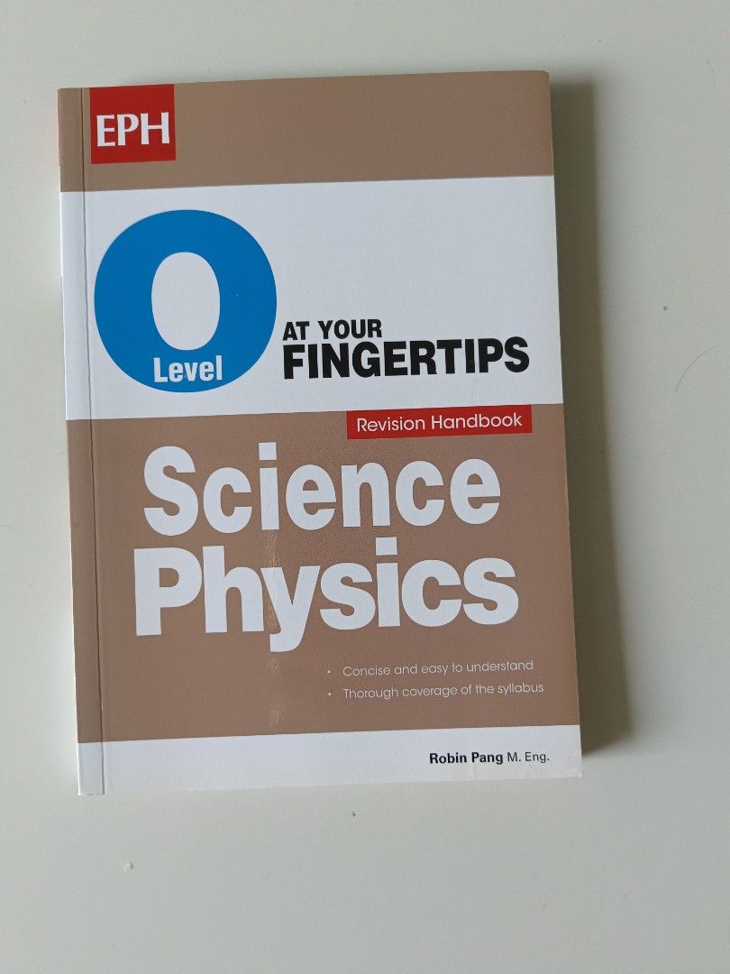 Physics Fingertips O Level At Your Fingertips Science Physics Revision Handbook, Hobbies ...