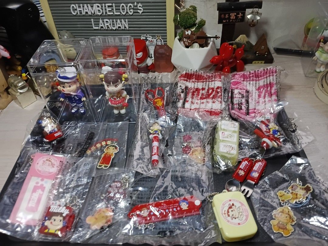 Peko chan 18pcs (Category: Designer & Blind Box Toys) located in Quezon City. Submitted by chambie0426 (Listing ID 1390797579, Image 1). Description: Assorted Peko Chan 18pcs 👀 All items are sold AS IS, WYSIWYG Location: Quezon City MoP: GCASH MoD: JNT/VICTORY LINER BUS SHIP/LALAMOVE/LBC-COP with DP.