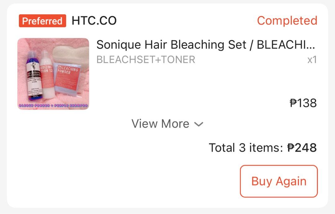 sonique bleaching set with toner (Category: Hair) located in Pavia. Submitted by declutterwithyna (Listing ID 1390931461, Image 2). Description: PLEASE READ BEFORE MAKING AN OFFER hi, i’m kai! just decluttering my condo. most stuff here is used unless i say otherwise. pls lower expectations since there might be flaws i didn’t notice (they’ve just been sitting around in my condo). selling them here to give them a new home :) sonique bleaching set 