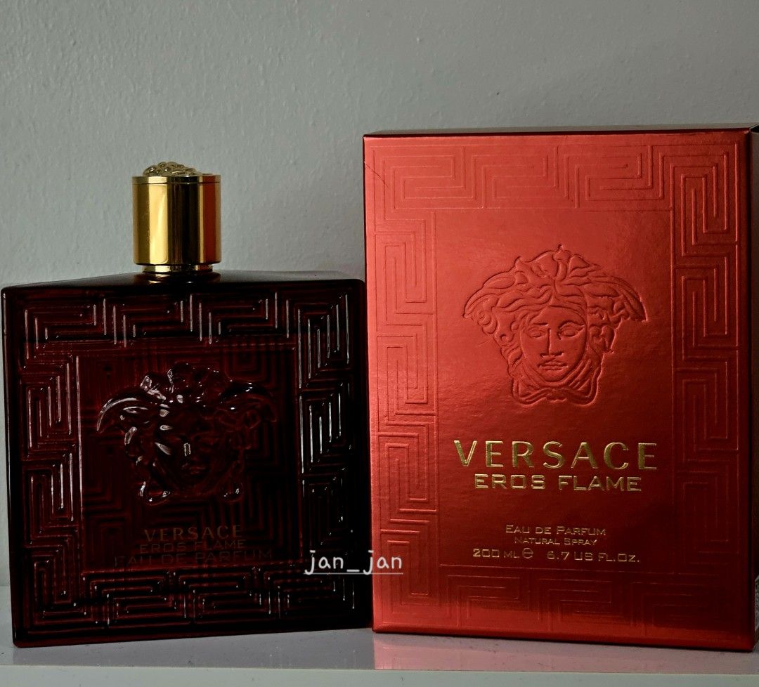 VERSACE EROS FLAME (Category: Body Care) located in Quezon City. Submitted by maddaxe (Listing ID 1390792815, Image 2). Description: For sale/not for trade 130/200ML Full pres Stored properly 📦LBC/J&T - free 🚚 Lalamove - c/o buyer 📍SMF/Ayala Terraces Rfs: making room for next buys.