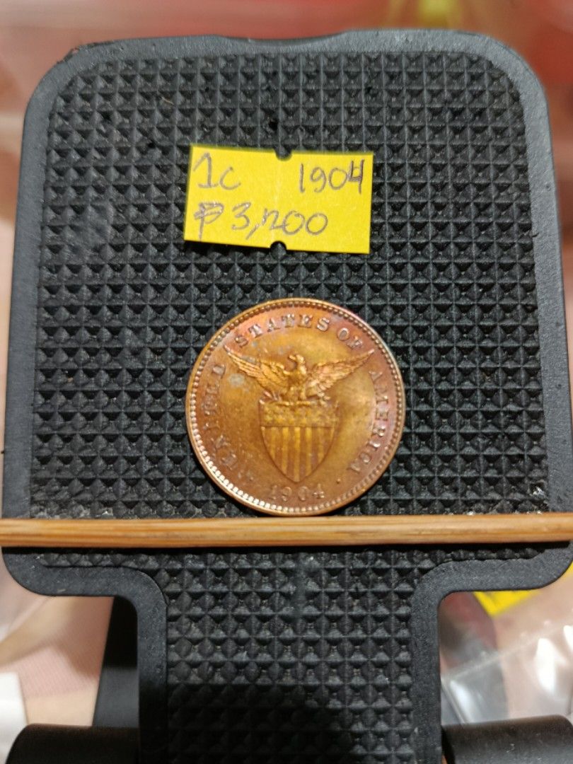 1904 / 1 Centavo Coin (Category: Currency) located in Pateros City. Submitted by CaesarCoin (Listing ID 1391069330, Image 2). Description: Price: 3,200 pesos Fix Price po.. Available gat naka post Additional 150 pesos for shipping JRS Express kahit ilang Coin bilhin 150 pesos lang Shipping Payment Method Gcash to Gcash.