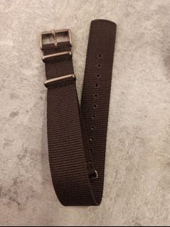 精工 22mm 棗紅色尼龍錶帶64234003656449110