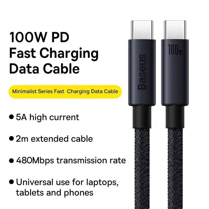 Baseus 100W USB C to Type C Cable for iPhone 15 Plus Pro Max High-Speed Data Transfer Cable Durable Charging Cord (Category: Cables & Adaptors) located in Mandaluyong City. Submitted by ebsor (Listing ID 1391079917, Image 2). Description: For Sale: Baseus 100W USB C to Type C Cable for iPhone 15 Plus Pro Max High-Speed Data Transfer Cable Durable Charging Cord.