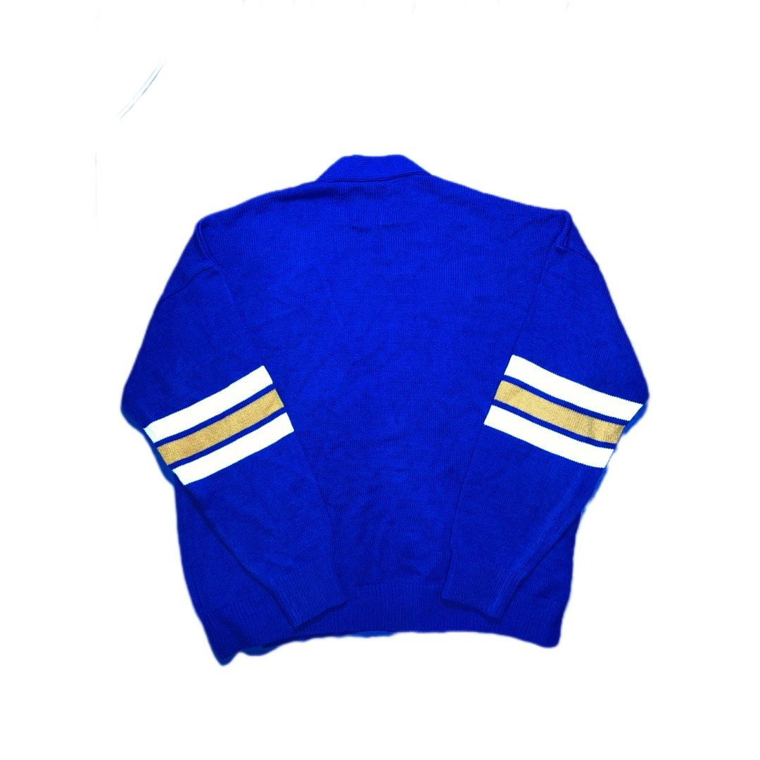 Blue Premium Cardigan (Receive offers) (Category: Coats, Jackets and Outerwear) located in Manila. Submitted by hskermit (Listing ID 1391084332, Image 2). Description: Dongshin Collaborated Blue Premium Cardigan Size: ? (L: 27 W: 25) Material: Knitted Cotton Condition: 10/10 (Never Wore) CR: 10/10 RFS: Never Used Decluttering 300 Receive offers.