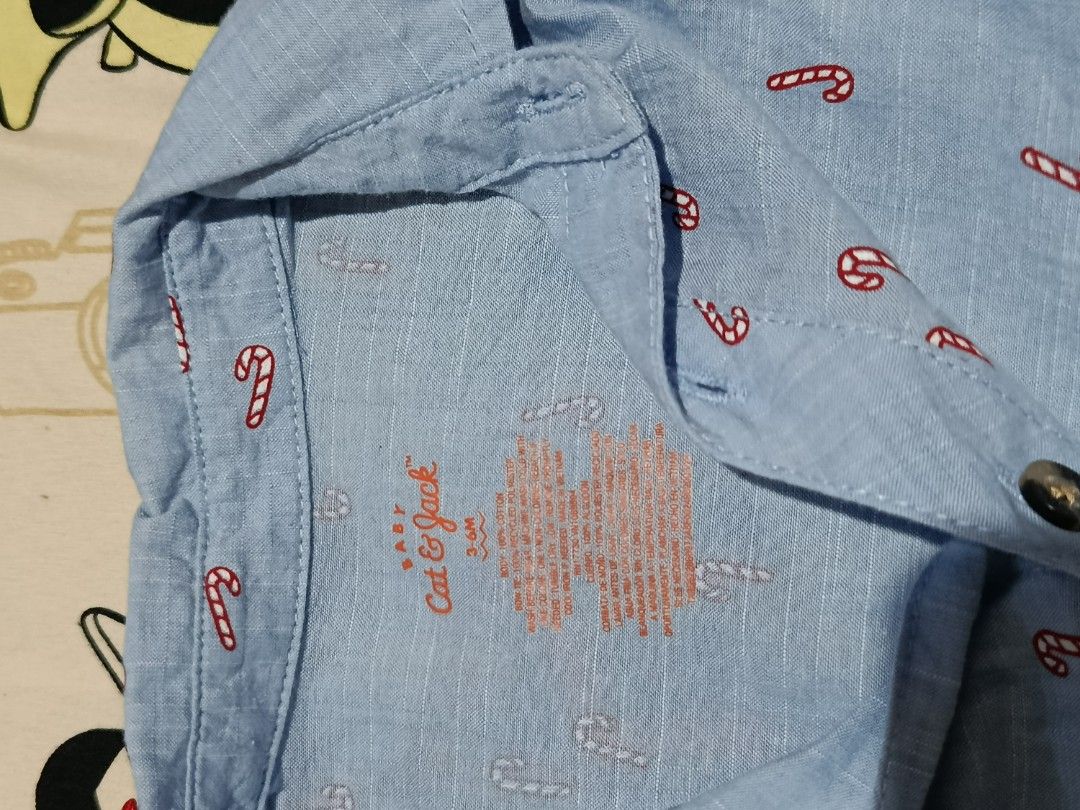 Brand New Cat & Jack onesie (Category: Babies & Kids Fashion) located in Bangued. Submitted by lenc79928 (Listing ID 1391093575, Image 3). Description: Brand New Cat and Jack candy Cane Onesie with Bowtie (Removed tags) Never been worn, washed only. 3-6 months on tag RFS: wrong size.