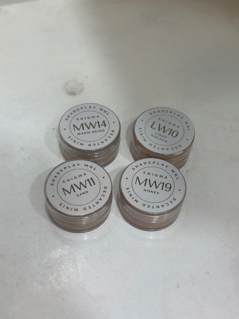 Bundle Issy Enigma First Base Strokes Foundation and Skin Tints (Category: Makeup) located in Manila. Submitted by xx.daniella (Listing ID 1391060020, Image 2). Description: Take all. Swatched lang lahat cause not my shade. Enigma- Shade Finder for Medium skintone Strokes Veil Foundation - Medium 03 Issy Active Foundation - YL2.5 Issy Active Skin Tint - Fawn First Base Skin Tint - Lazi.