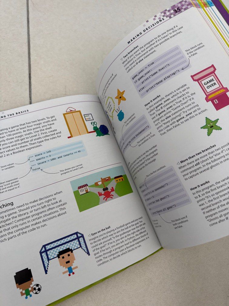 Computer Coding PYTHON GAMES for Kids (Category: Children's Books) located in Seremban. Submitted by chua0324 (Listing ID 1391013537, Image 3). Description: Condition: 9.5/10 🌟 .