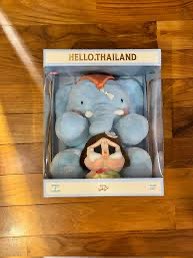 [タイ限定]Cry Baby Elephant ぬいぐるみセット CRYBABY HELLO THAILAND SERIES-Plush Doll Elephant: 20*23