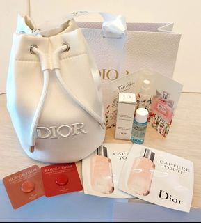 Dior 2025最新索繩布袋+香水skin care set64216186545283110