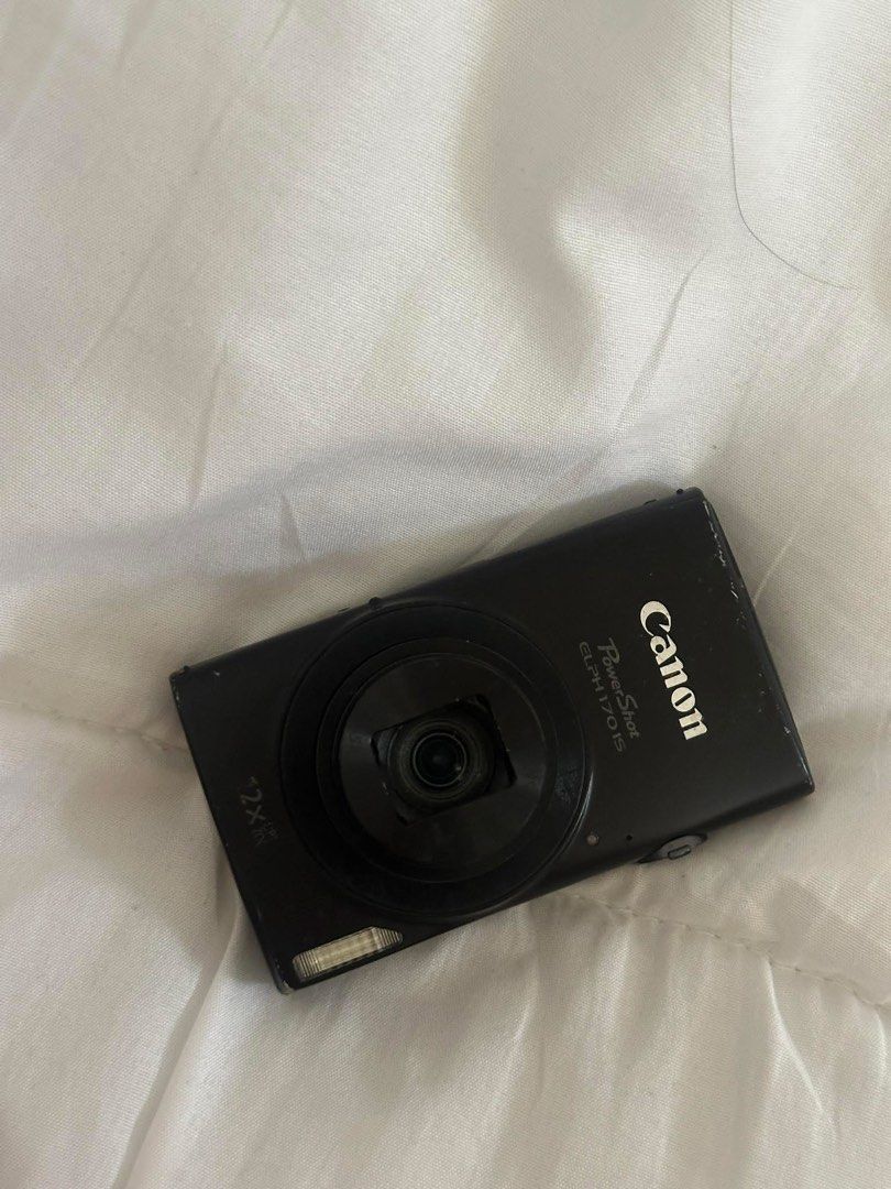 For Repair: Canon Powershot ELPH 170IS (Category: Cameras) located in Las Pinas. Submitted by aesthetic.pieces (Listing ID 1391084618, Image 1). Description: Lens error issue and some gasgas kayo na magparepair.