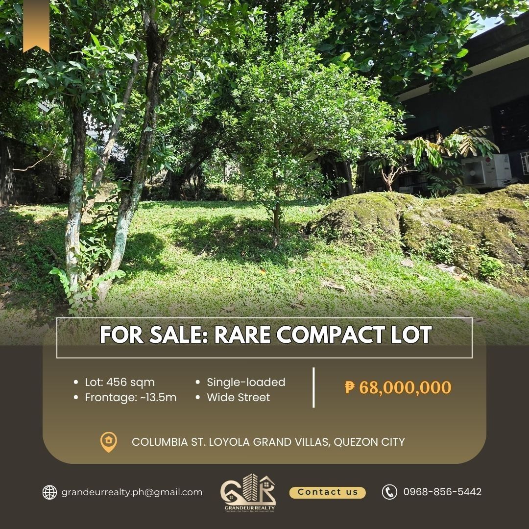 For Sale: Rare Compact Lot Located At Columbia St. Loyola Grand Villas ...