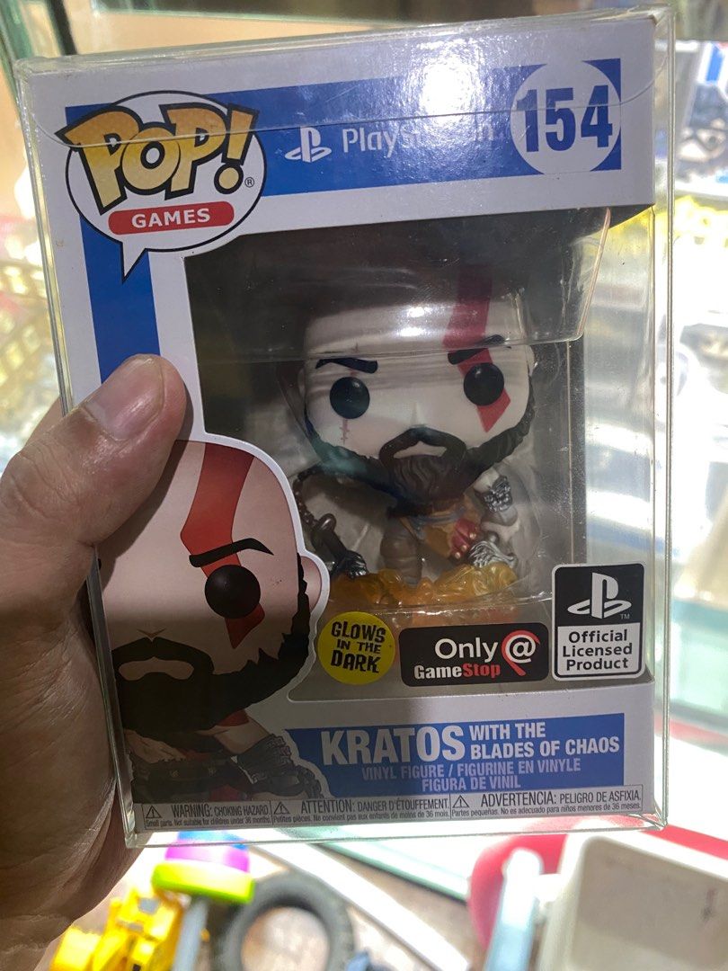 gitd kratos (Category: Figurines & Statues) located in Taguig. Submitted by diannkalang (Listing ID 1391041370, Image 1). Description: for sale! glows in the dark kratos kratos with the blades of chaos kratos funko pop kratos 154 god of war angono rizal lalamove ready .