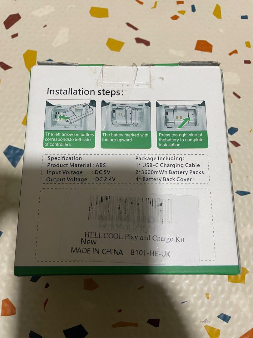 HELLCOOL Xbox Controller Battery Pack (Category: Xbox) located in Kajang. Submitted by mraimanhisham (Listing ID 1391138066, Image 3). Description: Battery Pack for Xbox Controller This battery pack can be use for Xbox One, Xbox One S, Xbox One Elite, Xbox Series S and Xbox Series X controller. But sadly Battery cover for Xbox Series S and Xbox Series X is missing.. Still can be use but without cover.. COD Taman Kajang Utama Personal Warranty 1 w