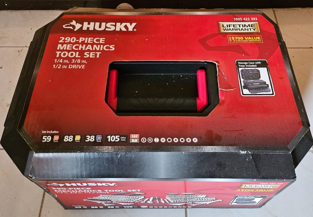 Husky Mechanic Tools (Original) (Category: Construction Tools & Equipment) located in Muntinlupa City. Submitted by scorpio1975 (Listing ID 1391021214, Image 2). Description: Husky Mechanic Tools Set 290 pcs Brandnew.