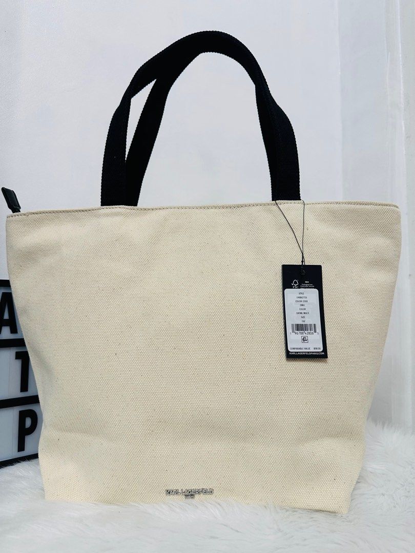 Karl Lagerfeld Cannes Canvas Tote Bag Multi (Category: Tote Bags) located in Porac. Submitted by bagitupshopph (Listing ID 1391000034, Image 3). Description: 💯 Authentic from 🇺🇸 Brand new with tag Karl Lagerfeld Cannes Canvas Tote Bag Multi Made with Thick Canvas, superp quality mga besh!.