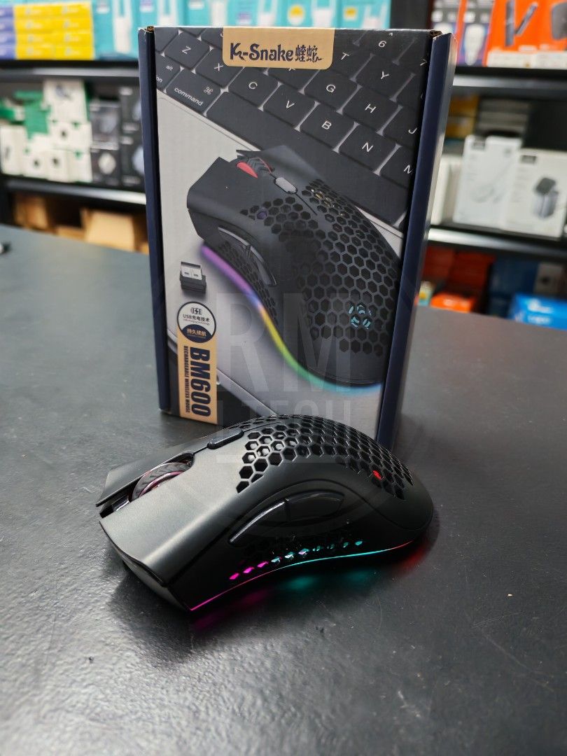 K-SNAKE RGB 2.4G WIRELESS BLUETOOTH rechargeable MOUSE (Category: Mouse & Mousepads) located in Taguig. Submitted by rm.itech051523 (Listing ID 1391080823, Image 3). Description: .