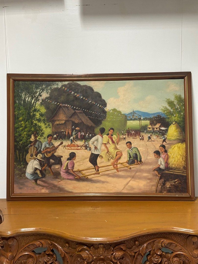 Lumang painting “Tinikling” (Category: Art & Prints) located in Quezon City. Submitted by anjherga27 (Listing ID 1391049176, Image 1). Description: .