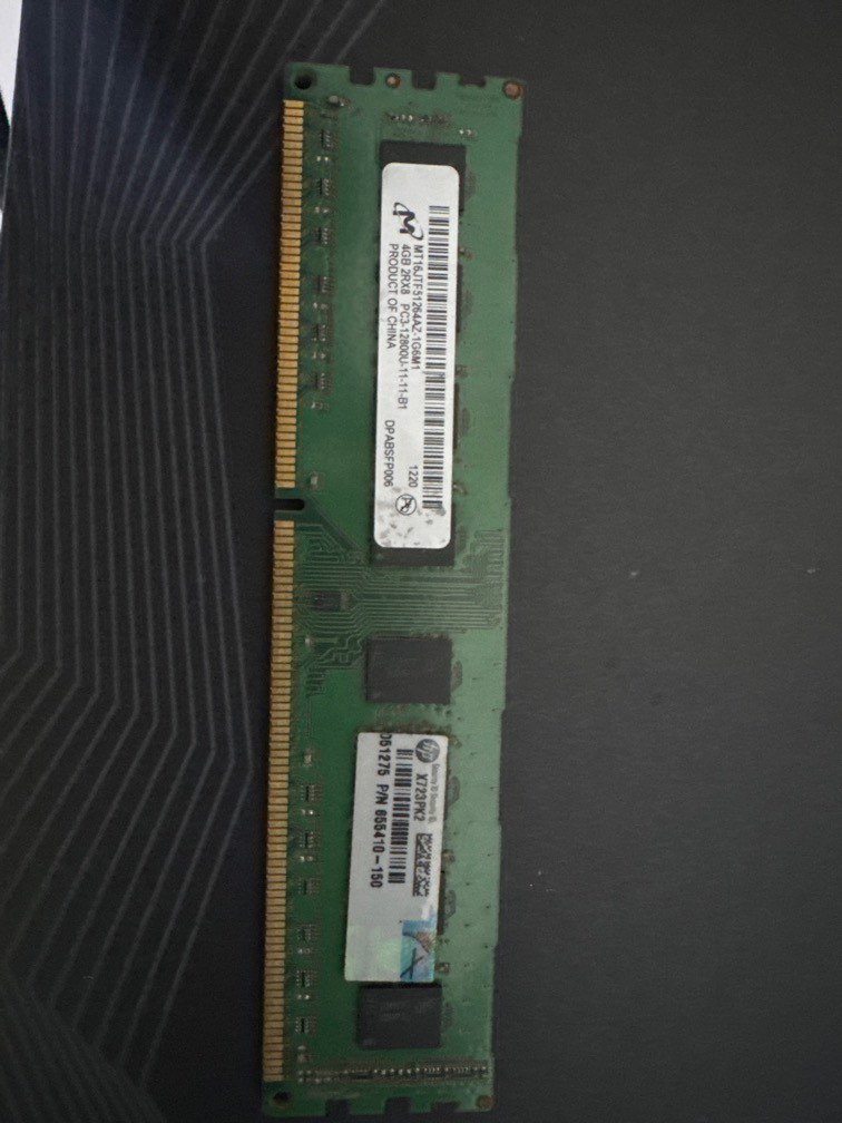 Micron Memory card 4GB 2RX8 PC3, Computers & Tech, Parts & Accessories ...