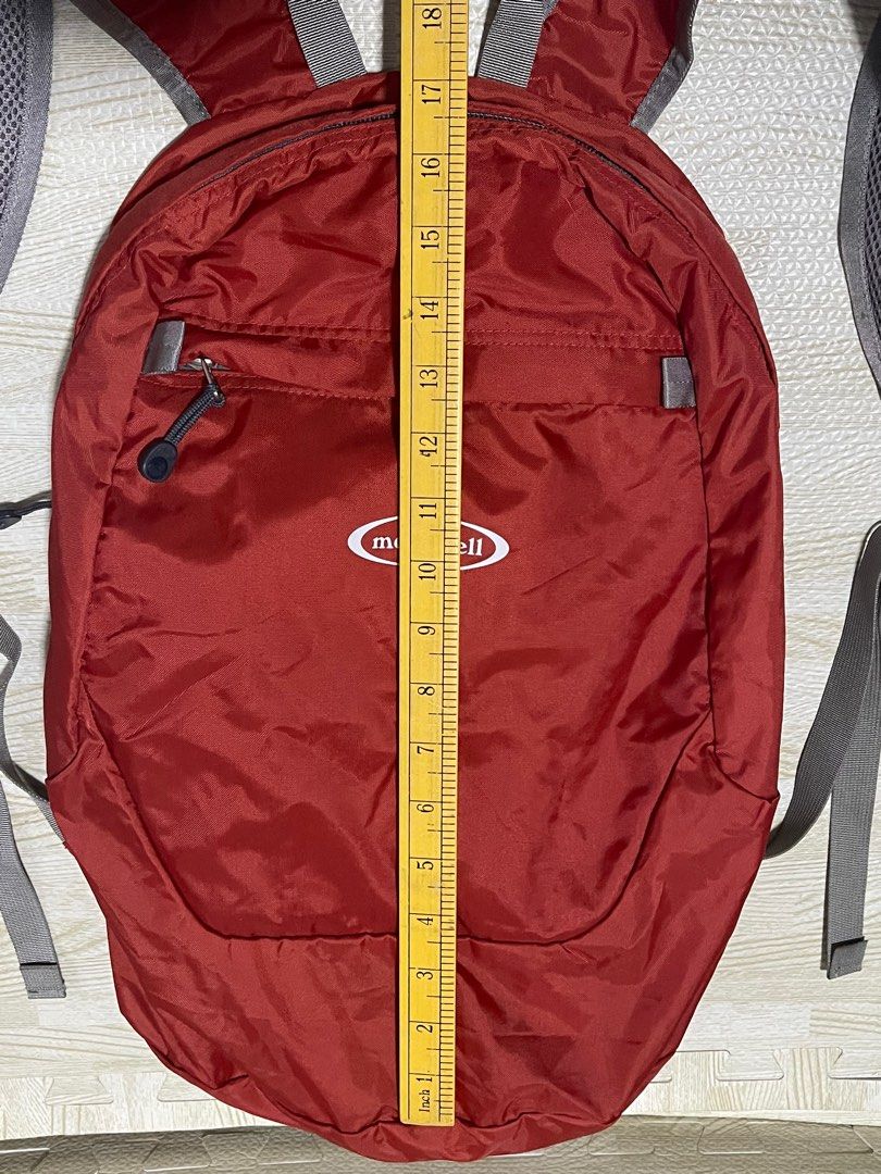 mont bell packable backpack (Category: Backpacks) located in Calamba. Submitted by thriftingoverload (Listing ID 1391116497, Image 3). Description: plus shipping fee.