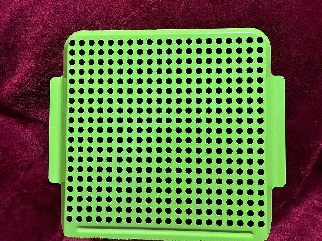 Nonstick Grill Pan w/ Holes (Category: BBQ, Grills & Hotpots) located in La Trinidad. Submitted by whatnotcollections (Listing ID 1391096408, Image 2). Description: Excellent Durability: Crafted with a unique non-stick coating and robust iron enamel material, this BBQ grilling topper provides excellent thermal conductivity and durability, ensures food slips off effortlessly, and prevents discoloration. Enhanced Grilling Performance: Indulge in ta