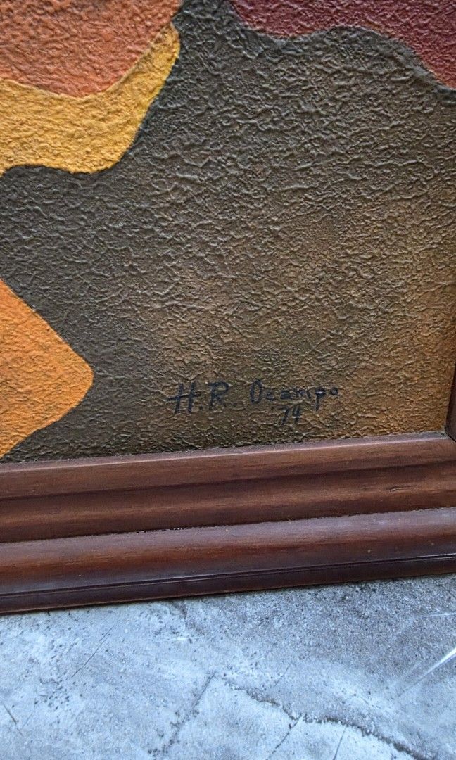 Old artwork by HROcampo 1974 no Coa asis (Category: Art & Prints) located in Mandaluyong City. Submitted by sirmeal (Listing ID 1391017808, Image 3). Description: No Coa old painting artist: HR Ocampo year: 1974 2x3 ft size asis wer is.