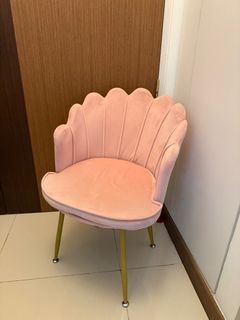 Pink velvet chair For Sale Carousell Singapore