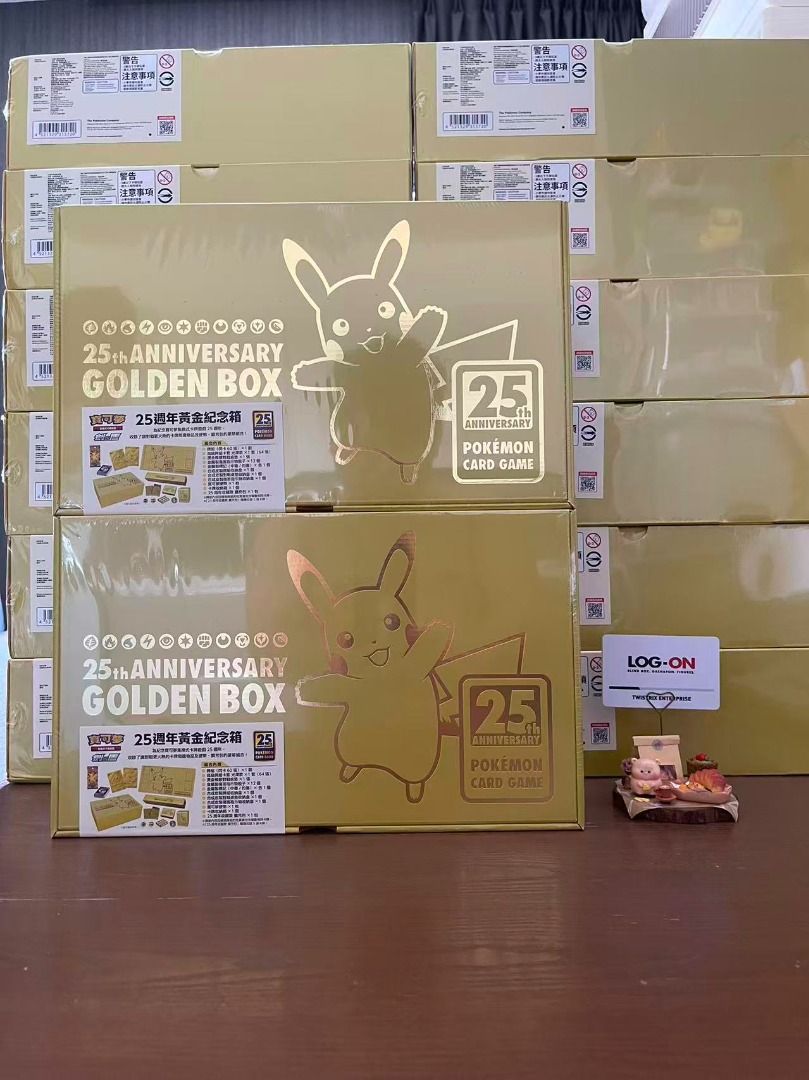 Pokemon 25th Anniversary Golden BoxChinese Version) - 100% Authentic -  Left 4 only !!!, Hobbies & Toys, Toys & Games on Carousell