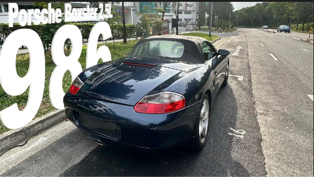 Porsche Boxster 986.1 2.5L Tip Auto (Category: Used Cars) located in Singapore. Submitted by kutujayus (Listing ID 1374103496, Image 2). Description: ( 3 owner , +1 dealer transfer )2.5L base last Boxster,Tiptronic.Zenith Blue.1999 Healthy car with its 90s quirks. Have a verbal approval by Porsche Senior Mechanic . Maintained by 2 reputable Porsche specialist. 200k km service done . Prev owner re-upholster the seats ( new-ish ) Factory Options: -