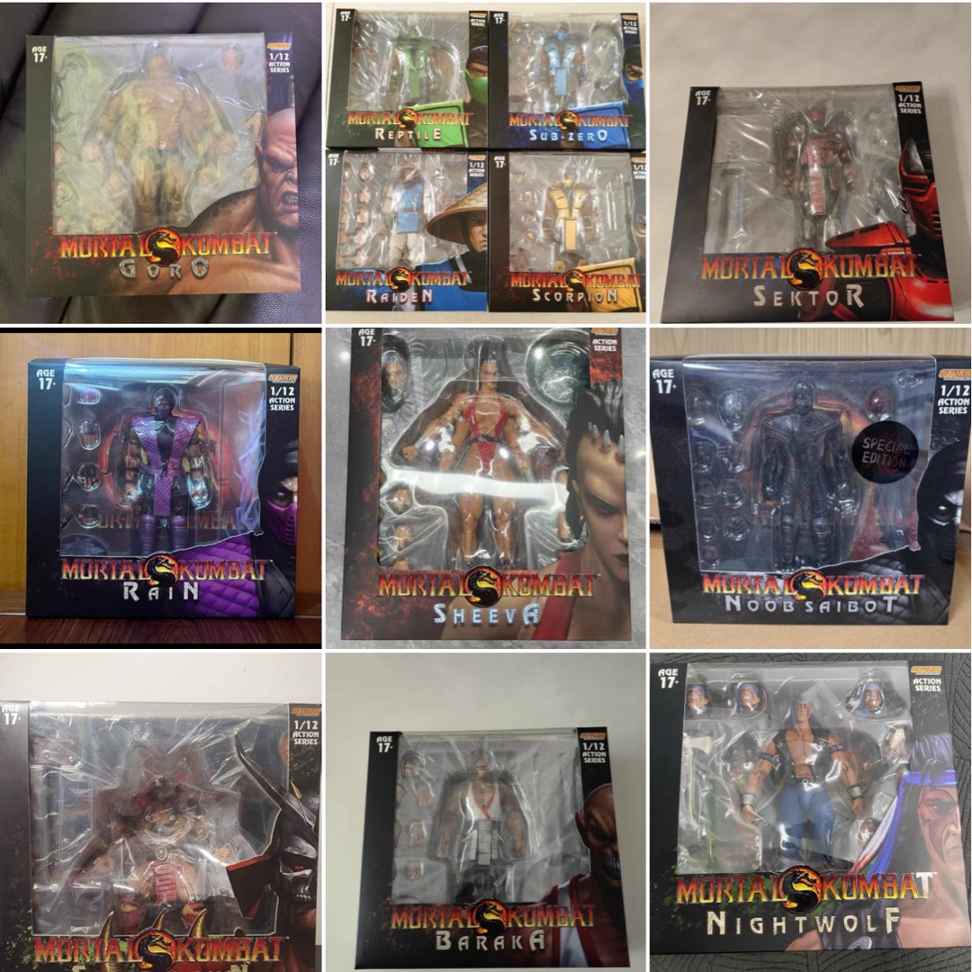 STORM COLLECTIBLES GORO SCORPION RAIDEN SHEEVA RAIN NOOB SAIBOT NIGHT ...