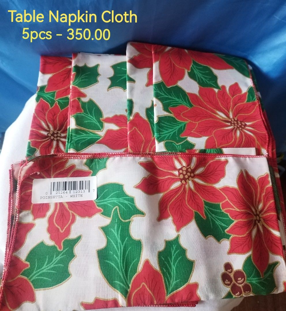 Table Napkin Cloth (Category: Other Kitchenware & Tableware) located in Manila. Submitted by jan_quejada (Listing ID 1390991969, Image 1). Description: .