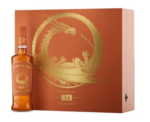 TP-Bowmore 34 Year Old Dragon Prey 700ml Whisky, Food Drinks