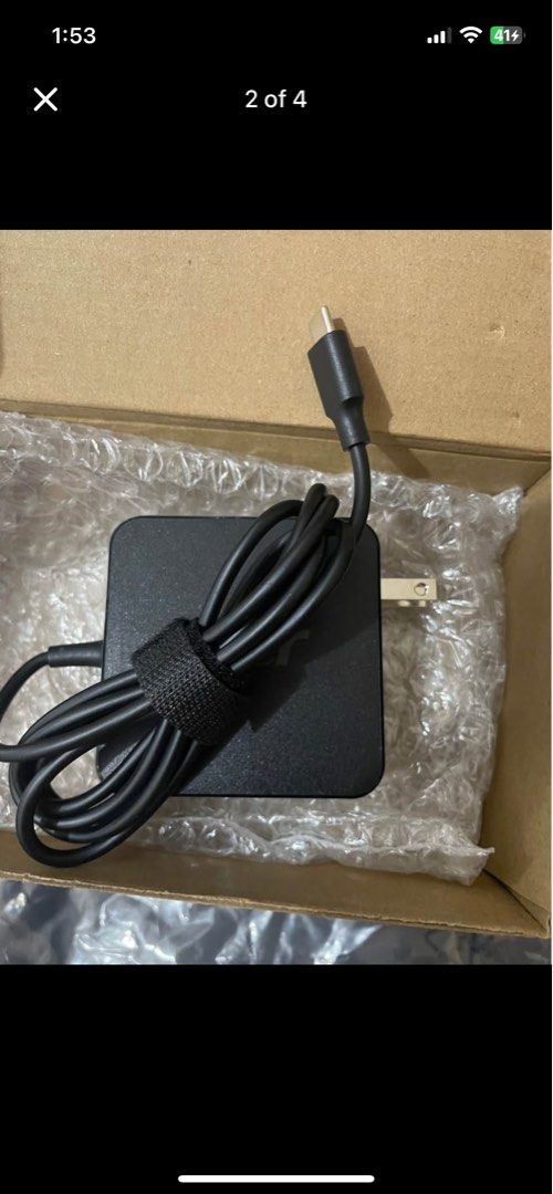 TYPE C ACER CHARGER (Category: Chargers) located in Manila. Submitted by aycasoriano (Listing ID 1391016838, Image 2). Description: Brandnew doble kasi nabili di tuloy nagamit sayang lang.