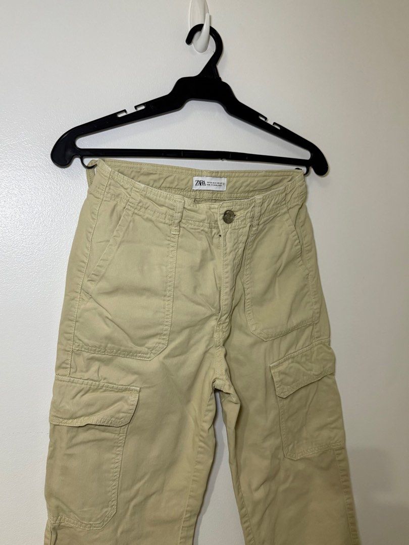 Zara Cargo Pants (Category: Other Bottoms) located in Makati City. Submitted by bellestylespace (Listing ID 1391108358, Image 3). Description: XXS (my waist line for ref: 25-26”) MOP: BPI/BDO.