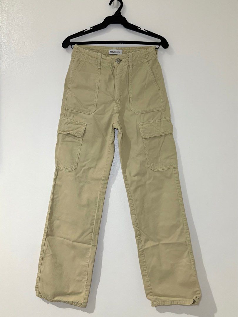 Zara Cargo Pants (Category: Other Bottoms) located in Makati City. Submitted by bellestylespace (Listing ID 1391108358, Image 1). Description: XXS (my waist line for ref: 25-26”) MOP: BPI/BDO.