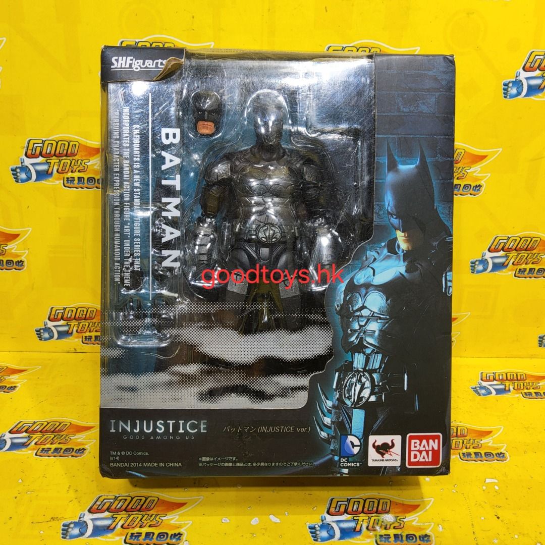 中古已開封 BANDAI SHF INJUSTICE GOD AMONG US BATMAN 超級英雄：武力對決 蝙蝠俠, 興趣及遊戲, 玩具 ...