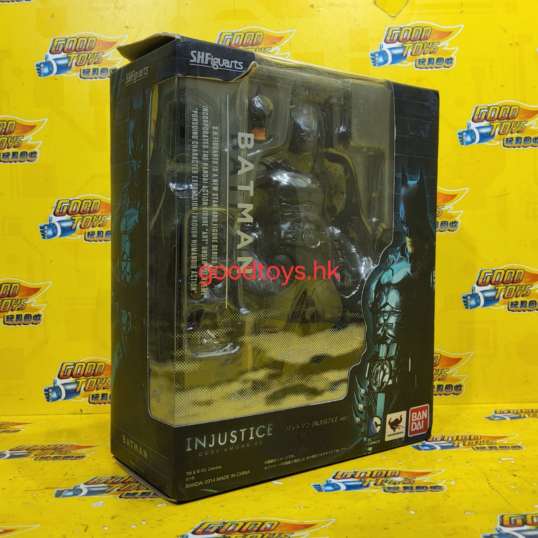 中古已開封 BANDAI SHF INJUSTICE GOD AMONG US BATMAN 超級英雄：武力對決 蝙蝠俠, 興趣及遊戲, 玩具 ...
