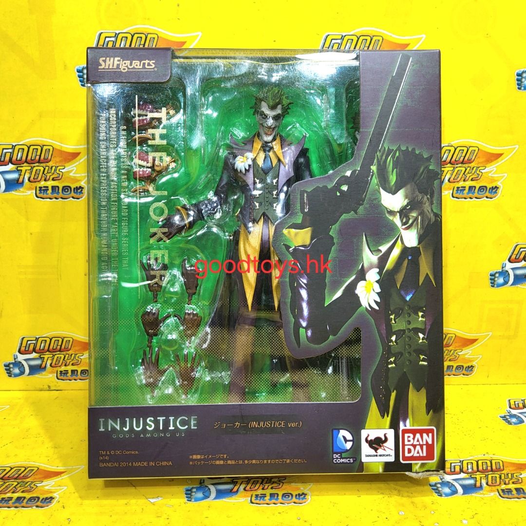 全新未開封 BANDAI SHF INJUSTICE GOD AMONG US THE JOKER 超級英雄：武力對決 小醜 小丑, 興趣及 ...