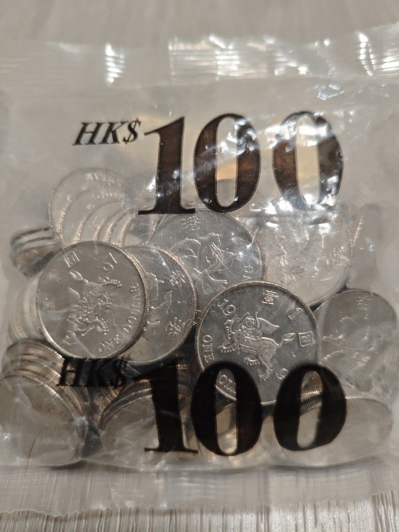 香港一元硬幣(HK$100), 興趣及遊戲, 收藏品及紀念品, 錢幣- Carousell