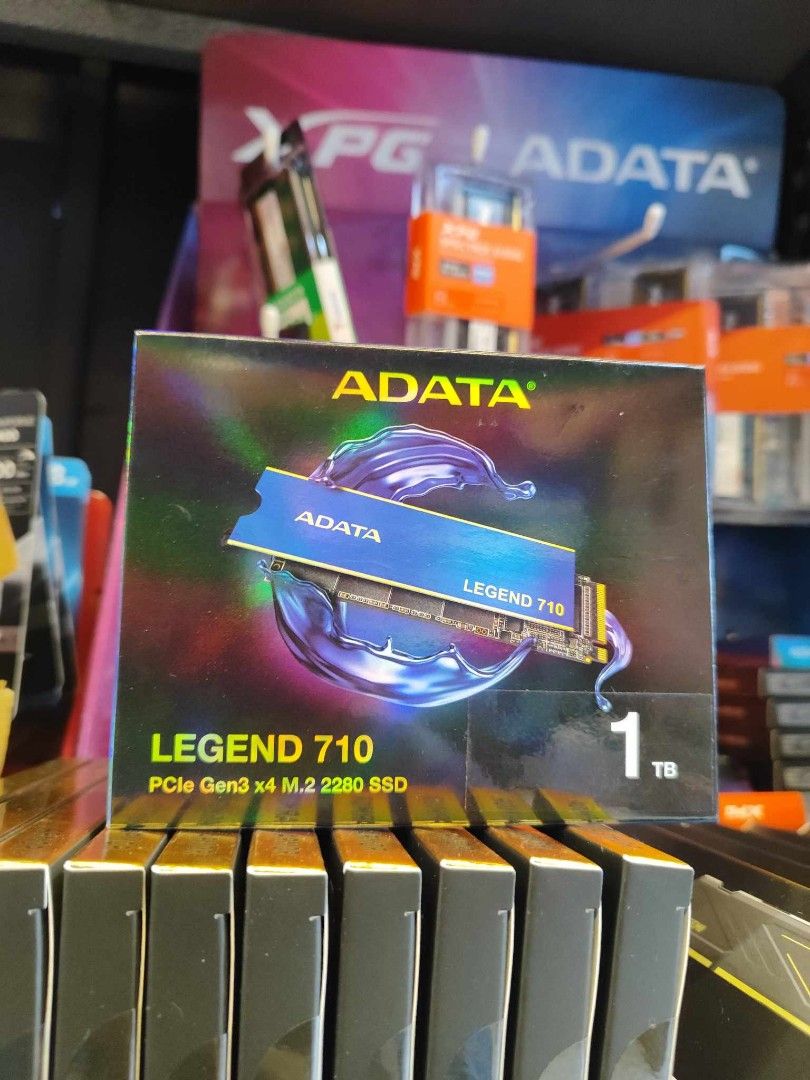 ADATA 1TB Legend 710 PCIe Gen3 x4 M.2 2280 SSD (Category: Computer Parts) located in Makati City. Submitted by slaccessoriesshop (Listing ID 1391289449, Image 2). Description: ADATA 1TB Legend 710 PCIe Gen3 x4 M.2 2280 SSD 💥 ELECTRONICS, COMPUTER ACCESSORIES AND APPLIANCES 💥 All Items - Original / Brand New / Sealed We issue SALES INVOICE With WARRANTY RECEIPT With TECHNICAL SUPPORT Accepting BULK ORDERS 9 DELIVERY - Lalamove (SameDayDelivery w