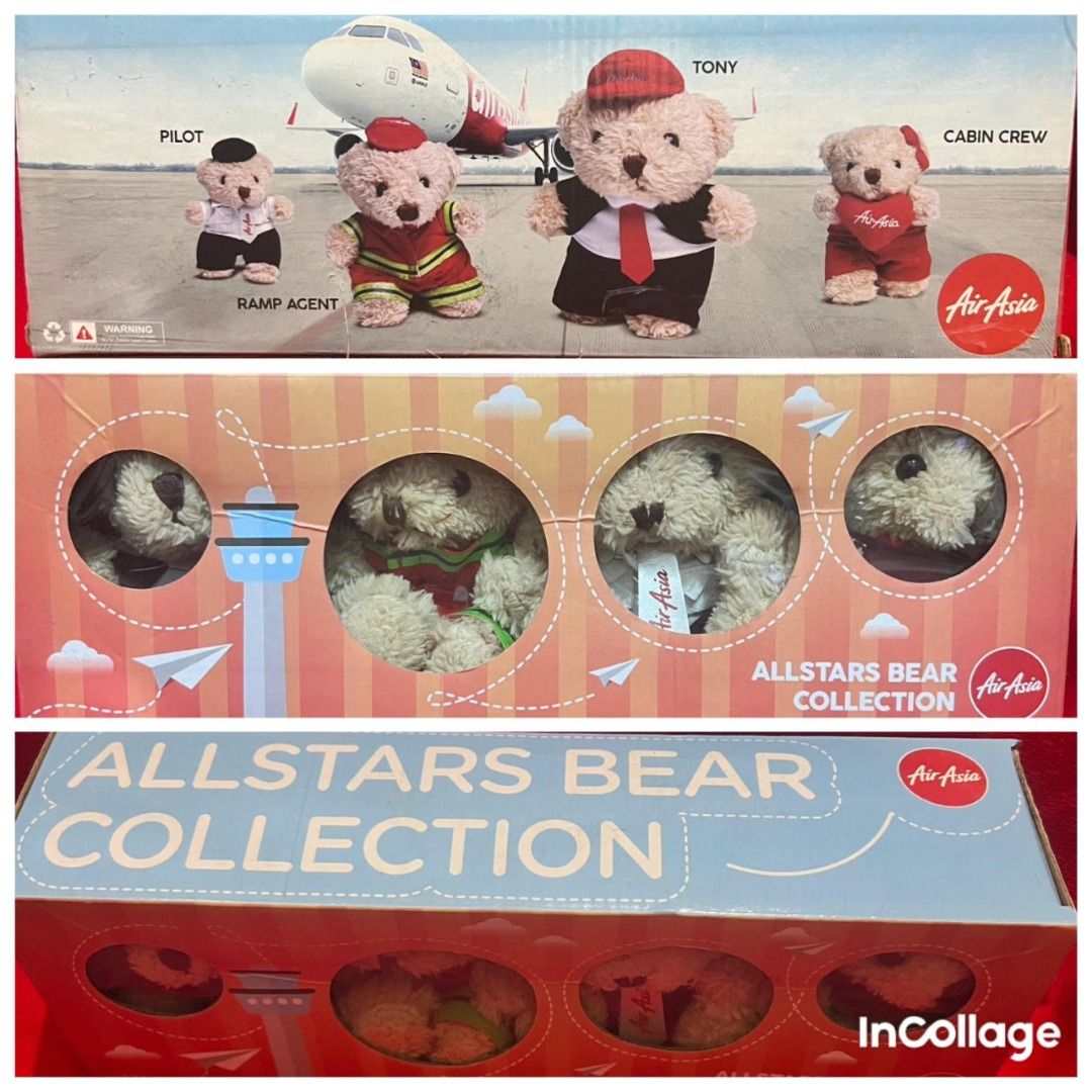 AirAsia Allstars Bear Collection Limited Edition – Boneka Teddy Bear ...