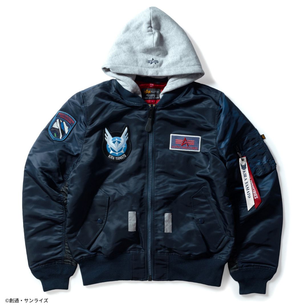 STRICT-G x Alpha Industries x Gundam Kira Yamato Bomber Jacket