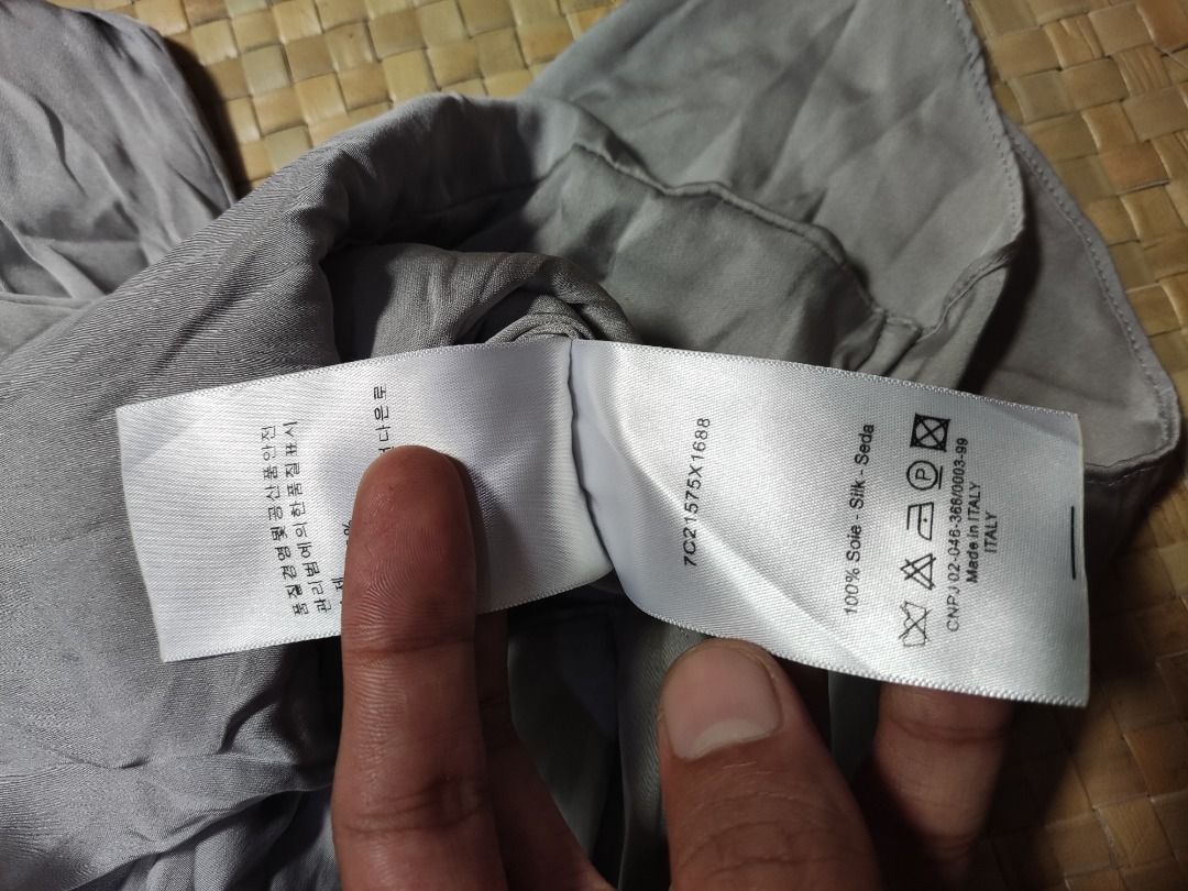 Authentic Cristian Dior silk blouse (Category: Luxury Apparel) located in Quezon, Nueva Vizcaya. Submitted by mineornext_official (Listing ID 1391180117, Image 2). Description: Very elegant Color silk is beautiful See size details n the picture .