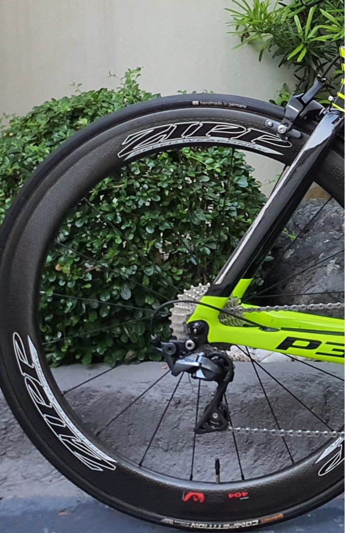 Cervelo P3 Tri Bike (Category: Bicycles) located in Mandaluyong City. Submitted by manuel9992 (Listing ID 1391284565, Image 2). Description: Selling my CERVELO P3 Tri-Bike, in pristine condition, bike-wrapped since Day 1. Tech Specs as follows: FRAME/FORK - Cervelo all-carbon Black Fluoro colorway SIZE 48 XS HANDLEBAR - 3T Vola Team Stealth HEADSET - FSA IS2 1-1/8 X 1-1/8” STEM - Cervelo Ultra Light Alloy BRAKE LEVERS - Shimano Dura-Ace FRONT/REA