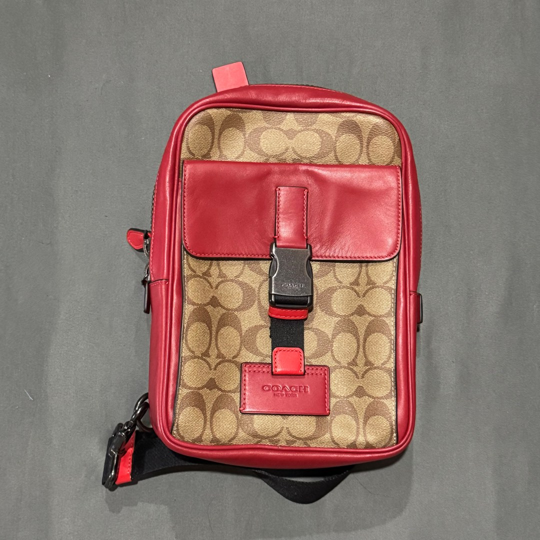 Coach Track Pack Men Bag, Men's Fashion, Bags, Sling Bags on Carousell