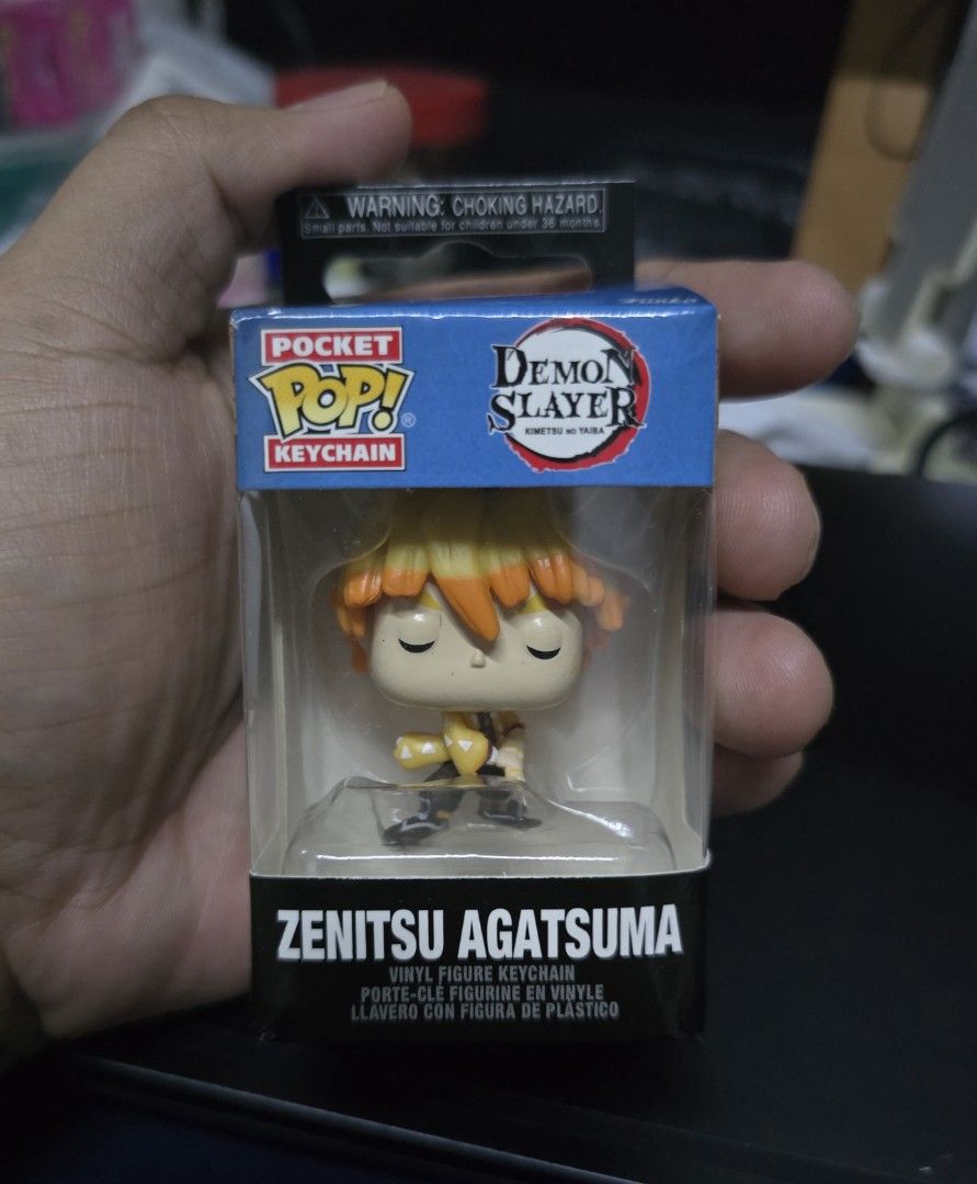 Demon Dlayer Zenitsu keychain (Category: Character Goods) located in Marikina City. Submitted by wigglywiggy (Listing ID 1391304845, Image 1). Description: .