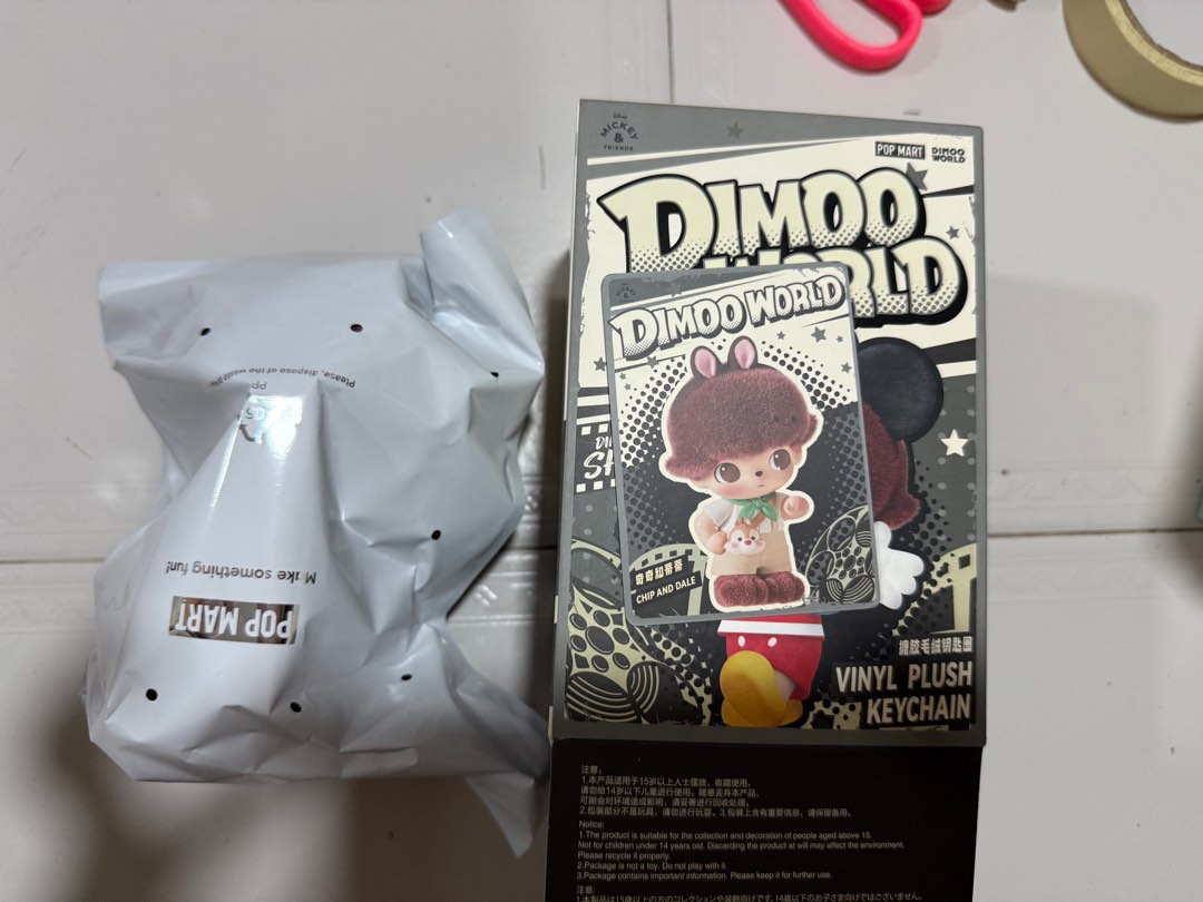 Dimoo vinyl plush chip and dale, Hobbies & Toys, Toys & Games on Carousell