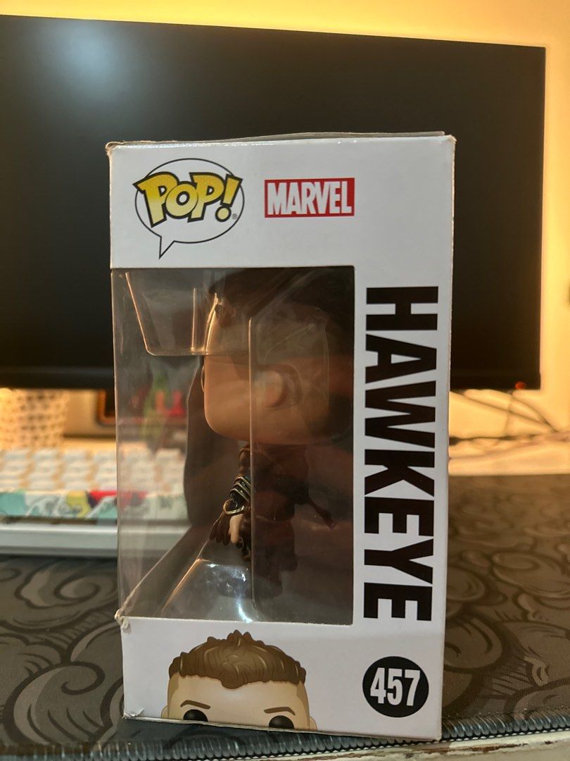 Funko Pop - Hawkeye (Category: Designer & Blind Box Toys) located in Manila. Submitted by ilovemikunakano (Listing ID 1391187388, Image 3). Description: ❗️Brand New In Good Condition ❗️Sealed ❗️Comes with free protector Can ask for more pictures .