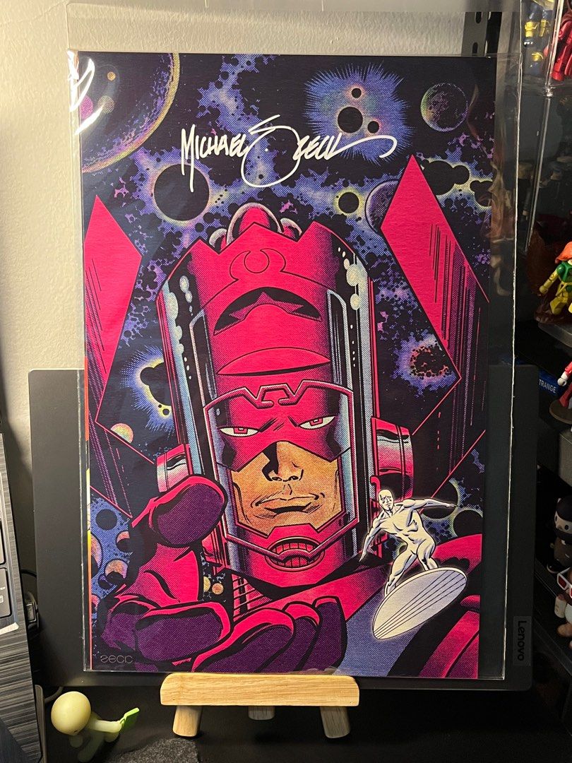Galactus/silver surfer Poster - signed by Mike Zeck (Category: Art & Prints) located in Makati City. Submitted by kreapers (Listing ID 1391306172, Image 1). Description: Galactus/silver surfer Poster - signed by Mike Zeck.